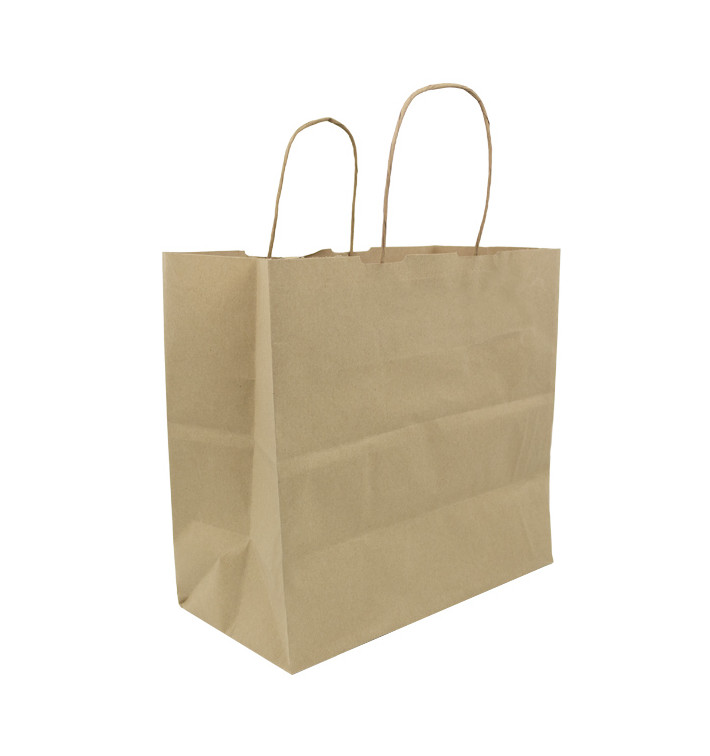 Buste Shopper in Carta Marrone 100g/m² 27+14x26cm (25 Pezzi) Buste Shopper in Carta Marrone 100g/m² 27+14x26cm (25 Pezzi)
