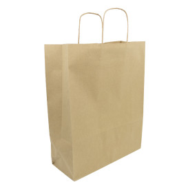 Buste Shopper in Carta 100g/m² 32+12x40cm (25 Pezzi)