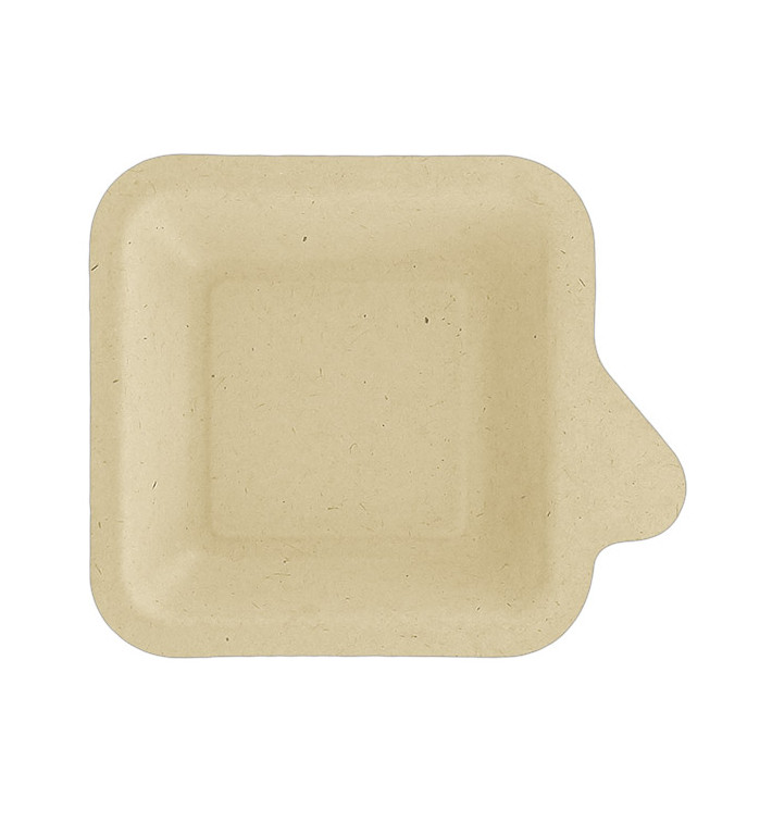 Piatto Quadrato Flap Canna Zucchero 11x11cm (1000 Pezzi) Piatto Quadrato Flap Canna Zucchero 11x11cm (1000 Pezzi)