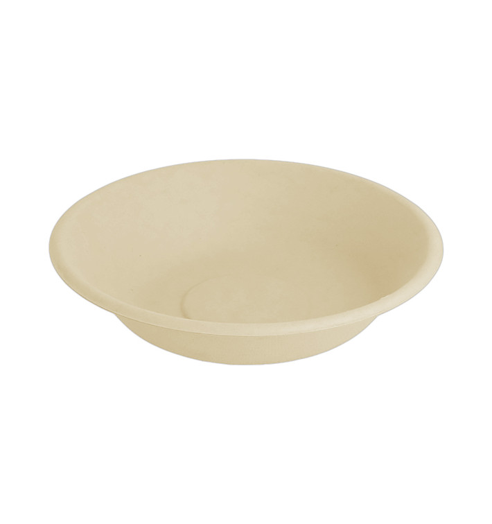 Piatto Canna da Zucchero Fondo Natural Ø160mm (1000 Pezzi) Piatto Canna da Zucchero Fondo Natural Ø160mm (1000 Pezzi)