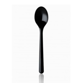 Cucchiaio di Plastica Premium Nero 185 mm 