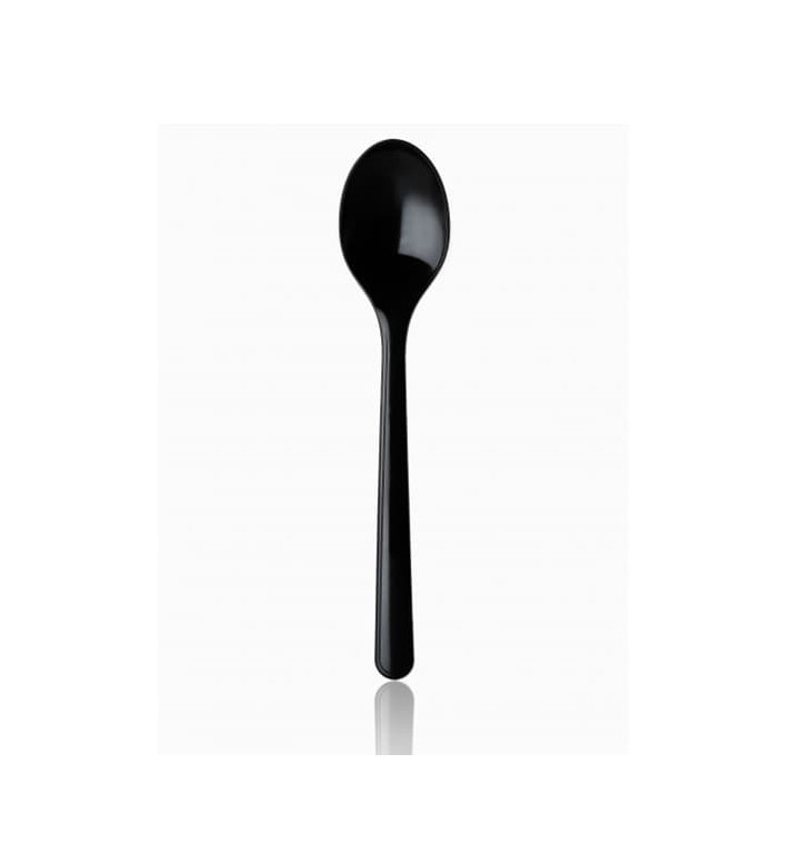 Cucchiaio di Plastica Premium Nero 185 mm Cucchiaio di Plastica Premium Nero 185 mm