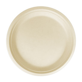 Piatto Bio di Canna da Zucchero Ø300mm (50 Pezzi)
