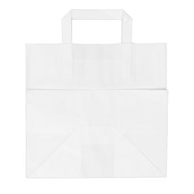 Buste Shopper in Carta Bianca 70g/m² 26+18x26cm (50 Pezzi)