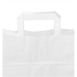 Buste Shopper in Carta Bianca 70g/m² 26+18x26cm (50 Pezzi)