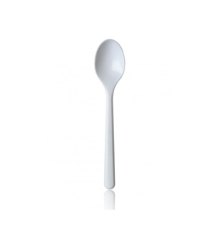 Cucchiaio di Plastica Premium Bianca 185 mm Cucchiaio di Plastica Premium Bianca 185 mm
