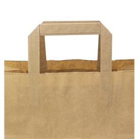 Buste Shopper in Carta Kraft 70g/m² 32x22x26cm (250 Pezzi)