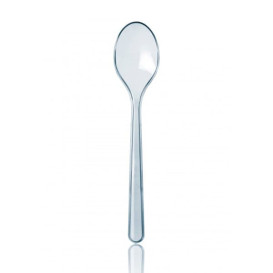 Cucchiaio di Plastica Premium Trasparente 185 mm 