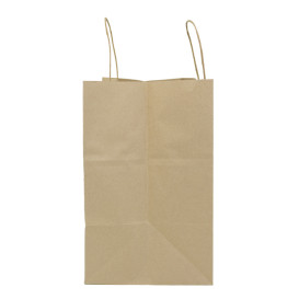 Buste Shopper in Carta Hawanna 100g/m² 32+20x32cm (200 Pezzi)