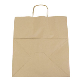 Buste Shopper in Carta Kraft 120g/m² 36+24x39cm (200 Pezzi)