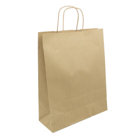 Buste Shopper in Carta 100g/m² 32+12x40cm (25 Pezzi)
