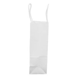 Buste Shopper in Carta Bianca 100g/m² 18+8x24cm (25 Pezzi)