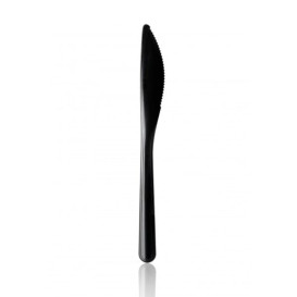 Coltello di Plastica Premium Nero 185 mm 