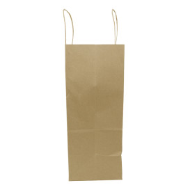 Buste Shopper in Carta Marrone 100g/m² 25+13x33cm (25 Pezzi)