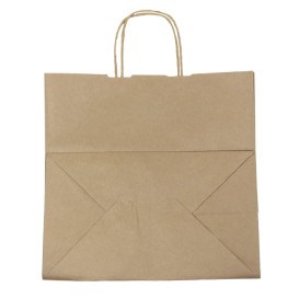 Buste Shopper in Carta Marrone 80g/m² 30+18x29cm (250 Pezzi)