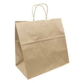 Buste Shopper in Carta Marrone 80g/m² 30+18x29cm (250 Pezzi)