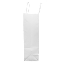 Buste Shopper in Carta Bianca 100g/m² 32+12x41cm (25 Pezzi)