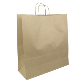 Buste Shopper in Carta Marrone 100g/m² 44+15x46cm (200 Pezzi)