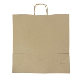 Buste Shopper in Carta Marrone 100g/m² 44+15x46cm (200 Pezzi)