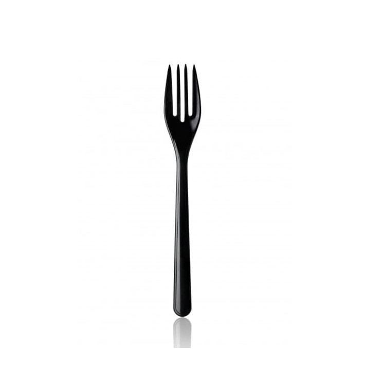 Forchetta di Plastica Premium Nero 185mm Forchetta di Plastica Premium Nero 185mm