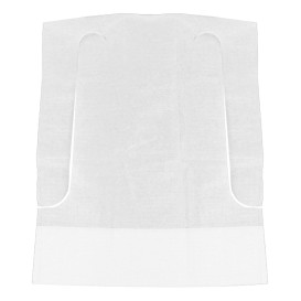 Bavaglino Bambino con Tasca Bianco 33x28cm (100 Pezzi)