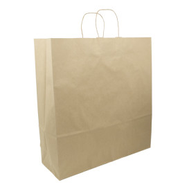 Buste Shopper in Carta Hawanna 100g/m² 46+16x49cm (50 Pezzi)