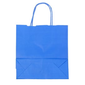 Buste Shopper in Carta Turchese 100g/m² 22+9x23cm (25 Pezzi)