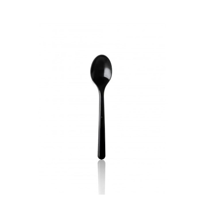 Cucchiaino di Plastica Premium Nero 130 mm Cucchiaino di Plastica Premium Nero 130 mm