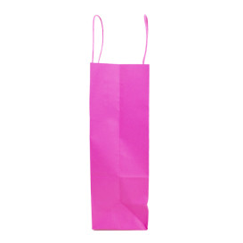 Buste Shopper in Carta Fucsia 100g/m² 25+11x31cm (200 Pezzi)