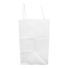 Buste Shopper in Carta Bianca 100g/m² 30+18x29cm (200 Pezzi)