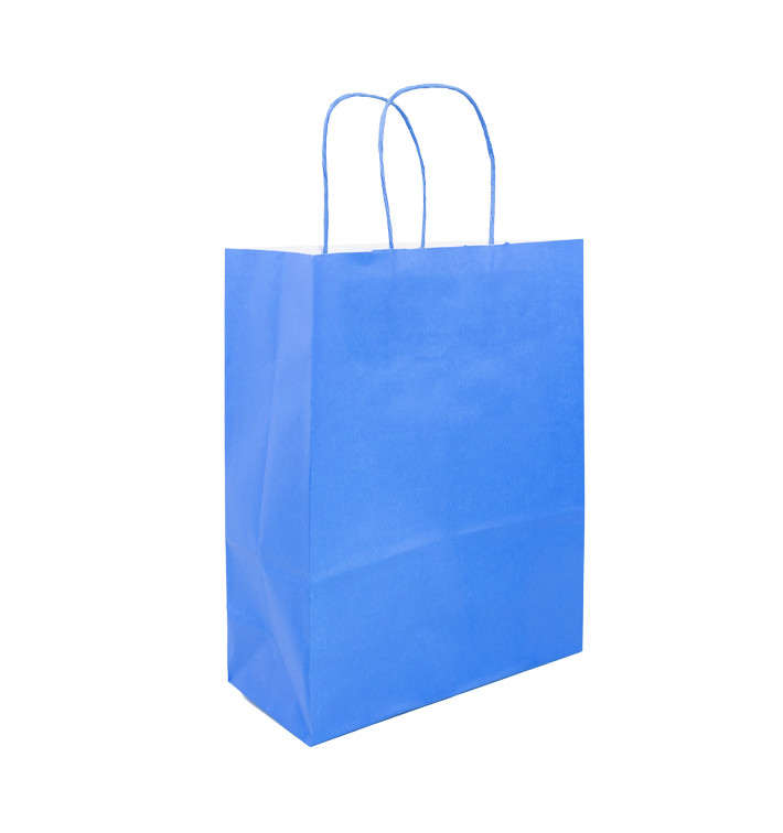 Buste Shopper in Carta Turchese100g/m² 25+11x31cm (25 Pezzi) Buste Shopper in Carta Turchese100g/m² 25+11x31cm (25 Pezzi)