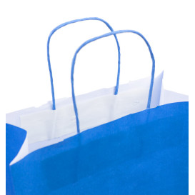 Buste Shopper in Carta Turchese100g/m² 25+11x31cm (25 Pezzi)