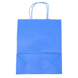 Buste Shopper in Carta Turchese 100g/m² 25+11x31cm (200 Pezzi)