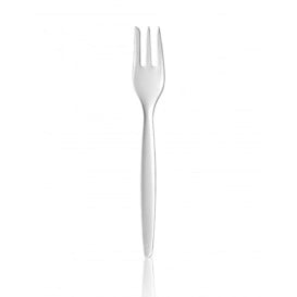 Forchetta Plastica Premium Degustazione Bianco 158mm 