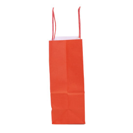 Buste Shopper in Carta Rosso 100g/m² 22+9x23cm (25 Pezzi)