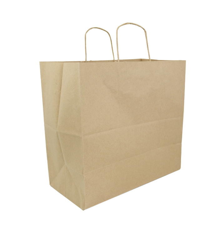 Buste Shopper in Carta Marrone 100g/m² 35+18x34cm (250 Pezzi) Buste Shopper in Carta Marrone 100g/m² 35+18x34cm (250 Pezzi)