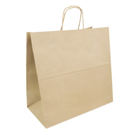 Buste Shopper in Carta Marrone 100g/m² 35+18x34cm (250 Pezzi)