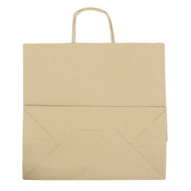 Buste Shopper in Carta Marrone 100g/m² 35+18x34cm (250 Pezzi)