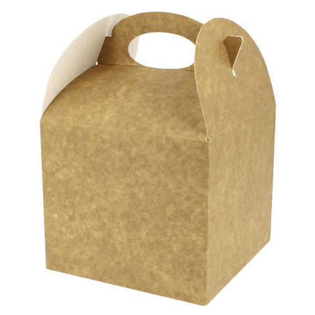 Scatola Menu Kraft 131x131x115mm (25 Pezzi)