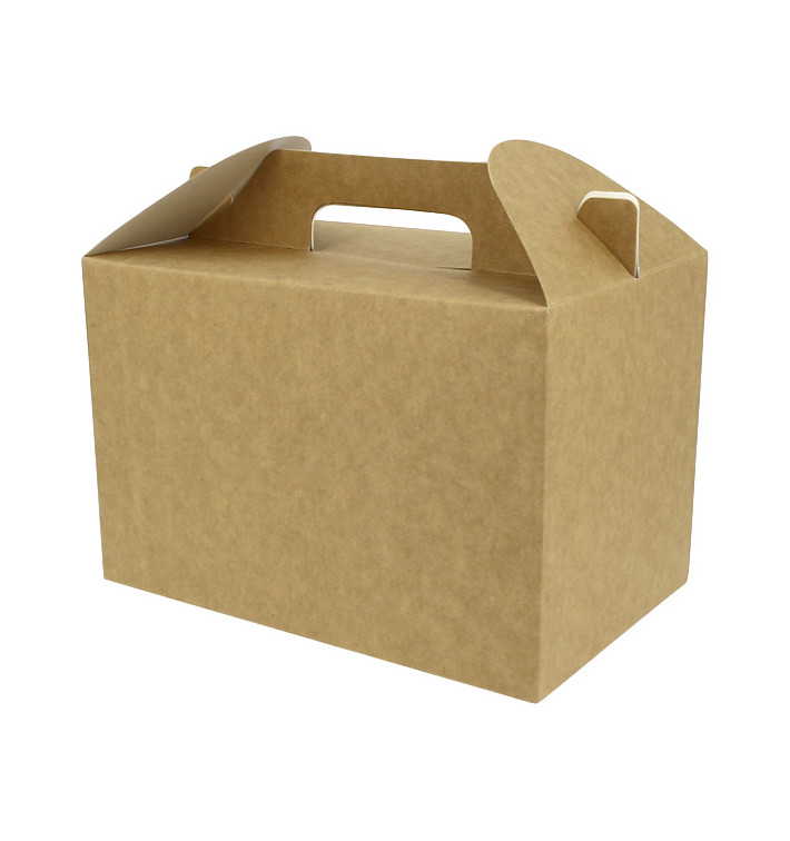 Scatola Menu Kraft 225x145x150mm (25 Pezzi) Scatola Menu Kraft 225x145x150mm (25 Pezzi)
