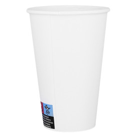 Bicchiere di Carta ECO 12Oz/360ml Bianco Ø8cm (50 Pezzi)