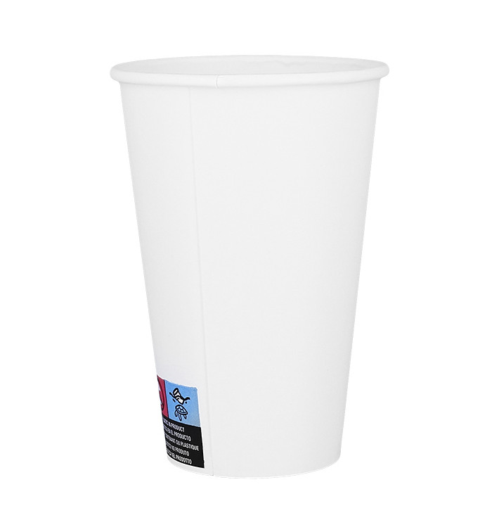 Bicchiere di Carta ECO 12Oz/360ml Bianco Ø8cm (50 Pezzi) Bicchiere di Carta ECO 12Oz/360ml Bianco Ø8cm (50 Pezzi)