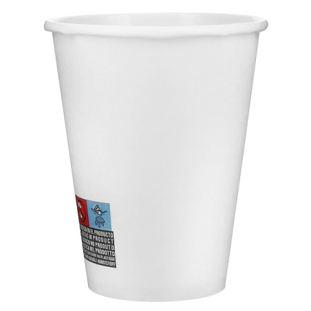 Bicchiere di Carta 12 Oz/360ml Bianco Ø8,9cm (600 Pezzi)