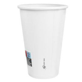 Bicchiere da Caffè 20 Oz/600ml Bianco Ø9,4cm (20 Pezzi)