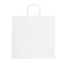 Buste Shopper in Carta Bianca 100g/m² 35+18x34cm (250 Pezzi)