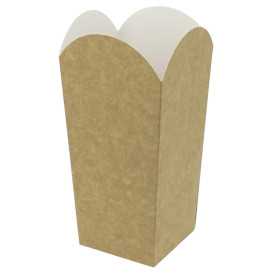 Scatola per Pop Corn Piccolo Kraft 45g 6,5x8,5x15cm (700 Pezzi)