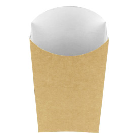 Scatola Kraft per Fritte Grande 8,2x4,5x14,9cm (25 Pezzi)