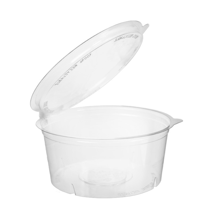 Contenitore Tondo Coperchio APET Transparente 750ml Ø150mm (20 Pezzi) Contenitore Tondo Coperchio APET Transparente 750ml Ø150mm (20 Pezzi)