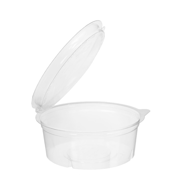 Contenitore Tondo Coperchio APET Transparente 250ml Ø120mm (480 Pezzi) Contenitore Tondo Coperchio APET Transparente 250ml Ø120mm (480 Pezzi)