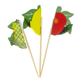 Decorazioni per Gelato Frutta 10 cm (100 Pezzi)